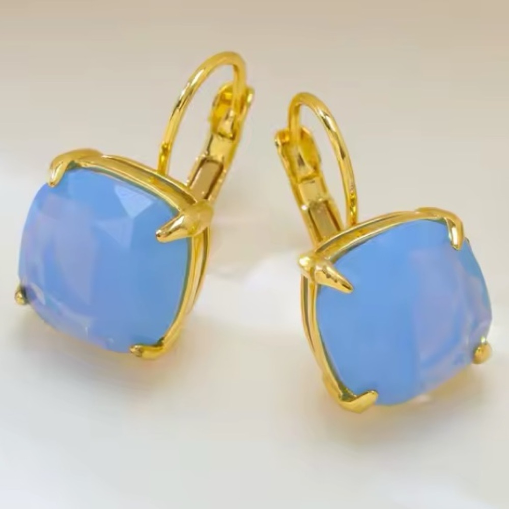 Kate Spade ♠️ New York light blue earrings - Picture 2 of 9